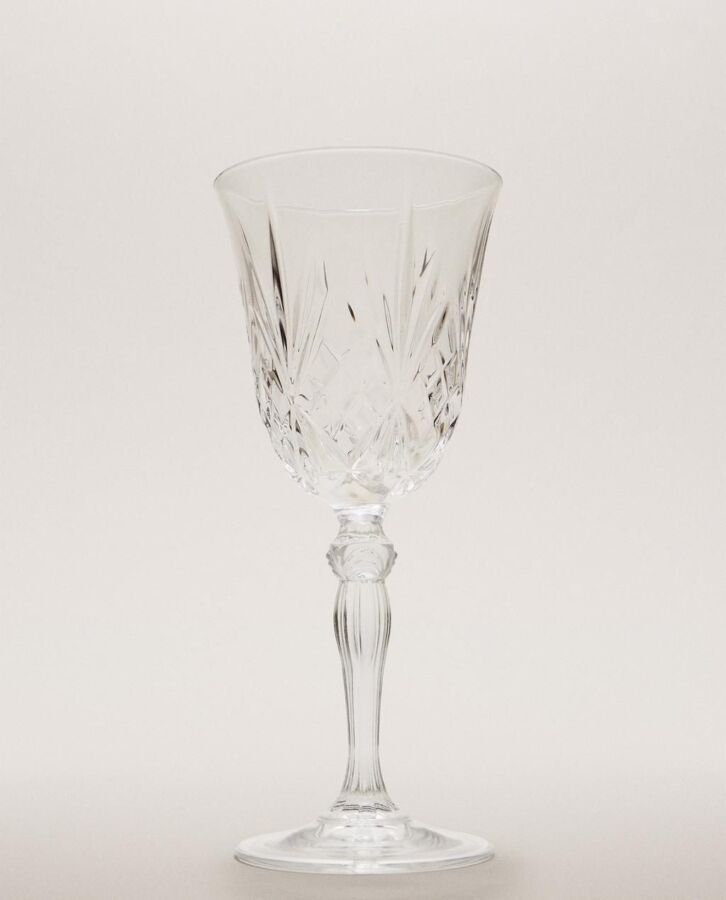 verre à vin cristallin
