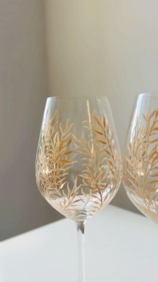 Verres à vin uniques