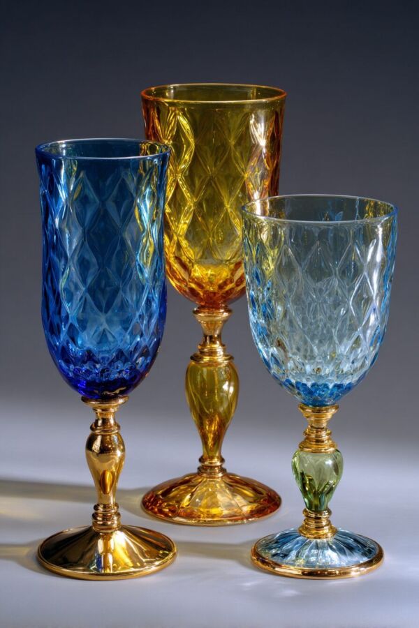 Verres à vin élégants