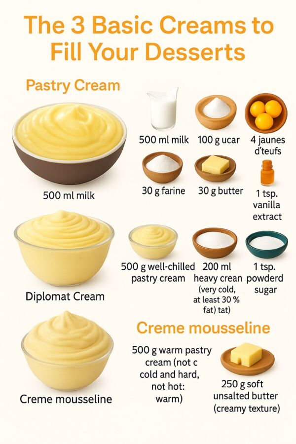 Recettes gourmandes à la crème