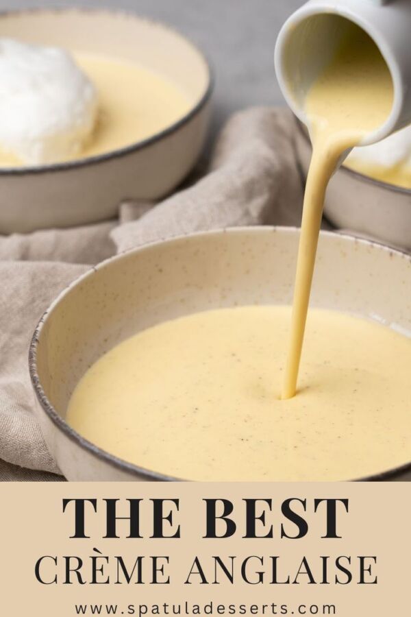 Délicieux dessert crème anglaise