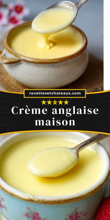 Recette gourmande avec crème anglaise