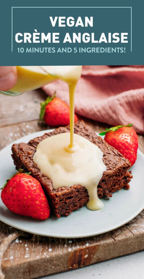 Délicieux dessert crème anglaise