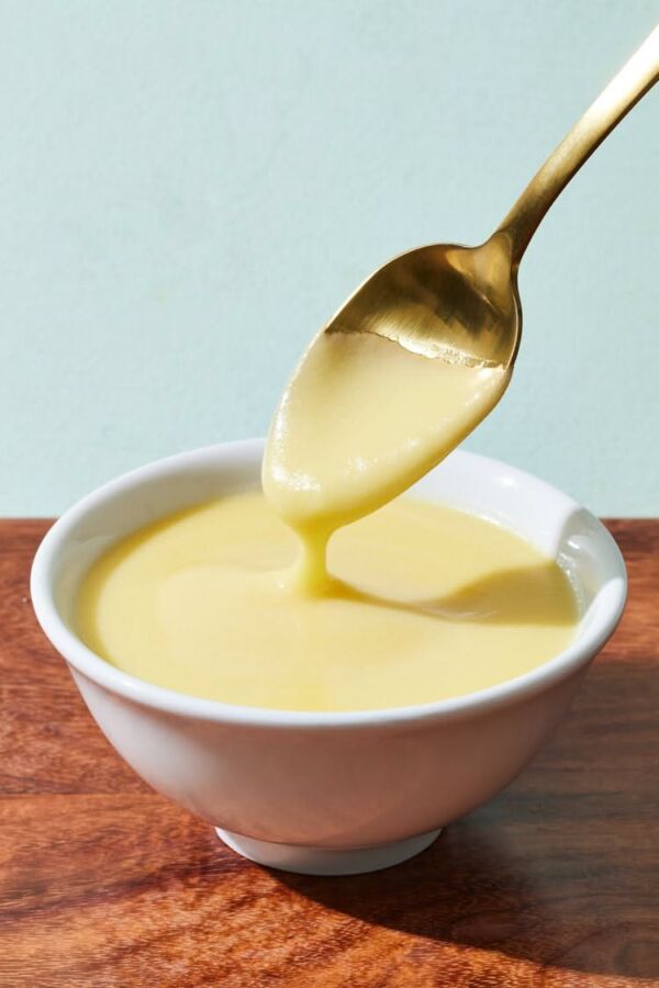 Délicieux dessert crème anglaise