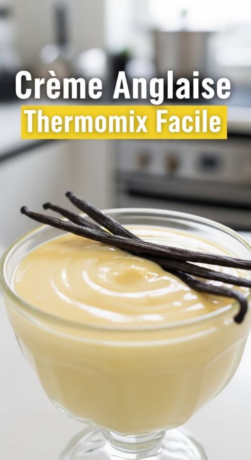 Délicieux dessert crème anglaise