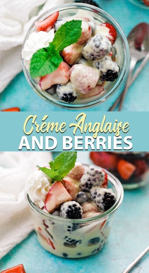 Recette gourmande avec crème anglaise