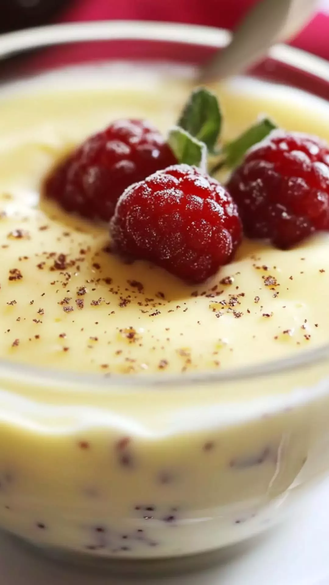 Recette gourmande avec crème anglaise