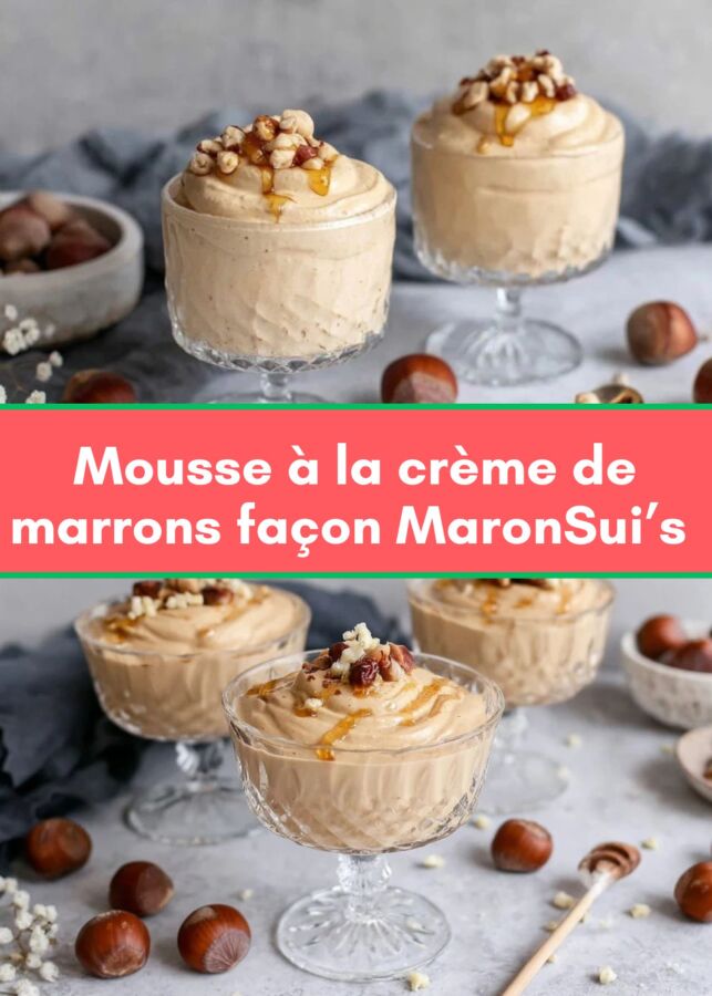 Gourmandise à la crème de marron