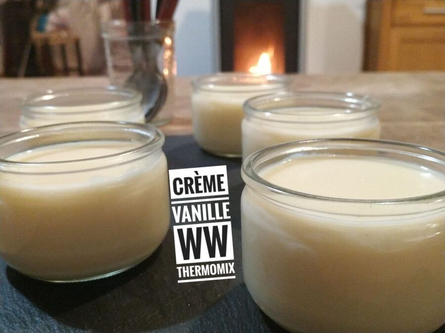 Dessert vanille texture crémeuse