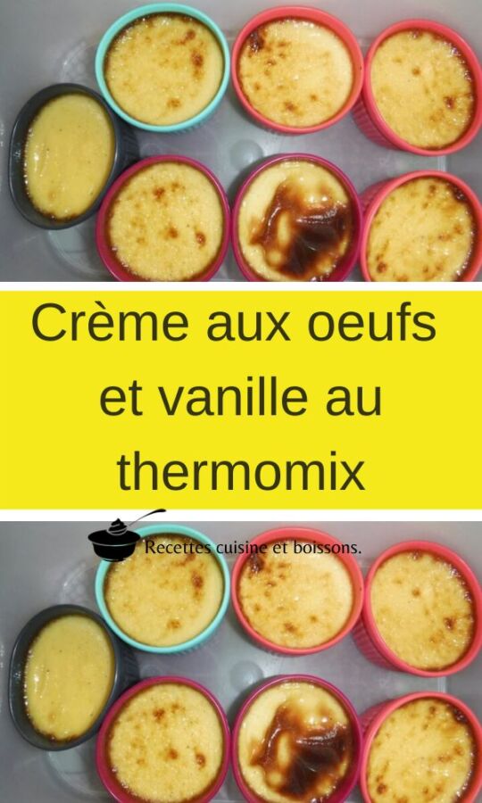 Recette thermomix crème vanille