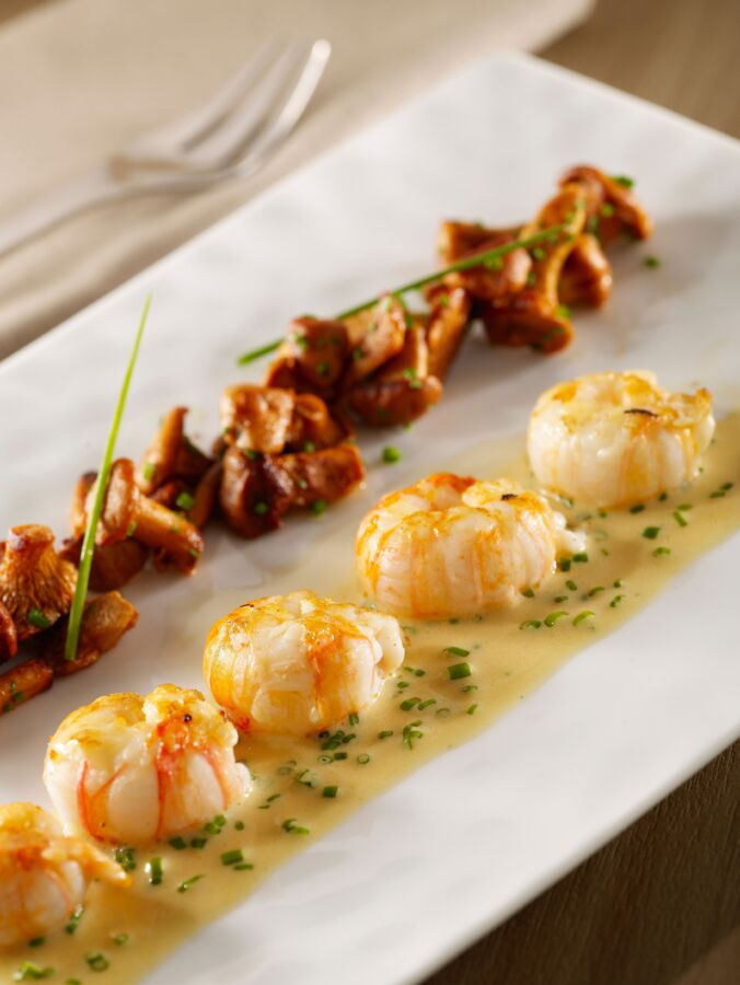 Cuisson parfaite des langoustines