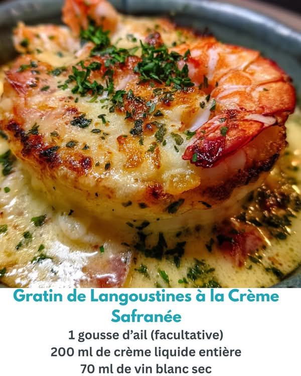 Présentation élégante des langoustines