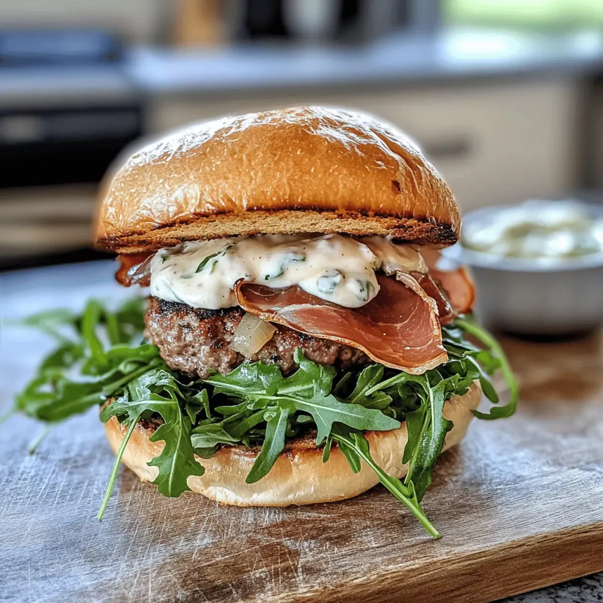 Burger gastronomique maison