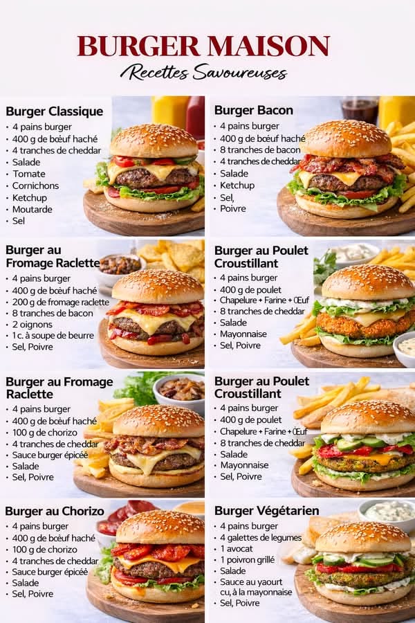 Recette hamburger chef étoilé