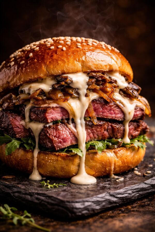 Burger gastronomique maison