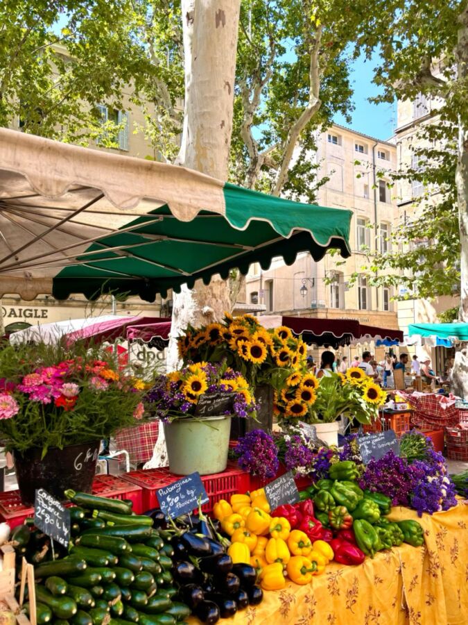 Découverte marchés Aix Provence