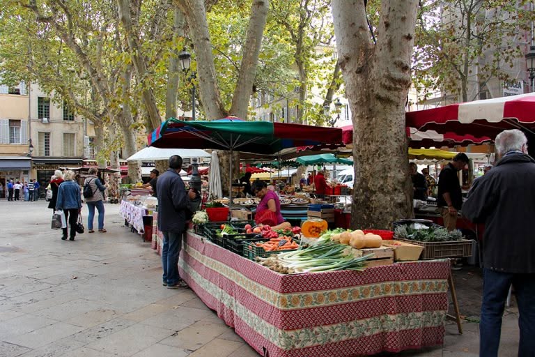 Découverte marchés Aix Provence