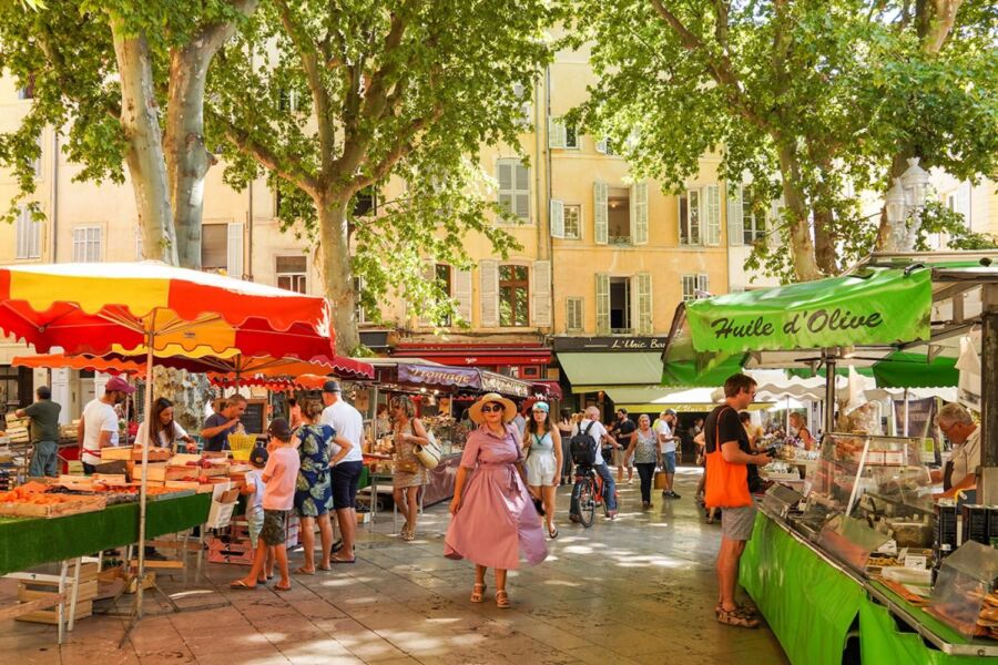 Découverte marchés Aix Provence