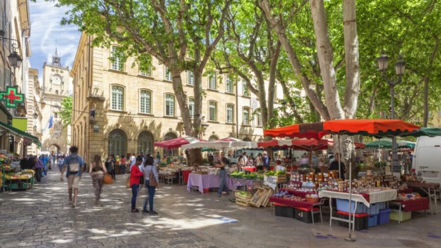 Découverte marchés Aix Provence