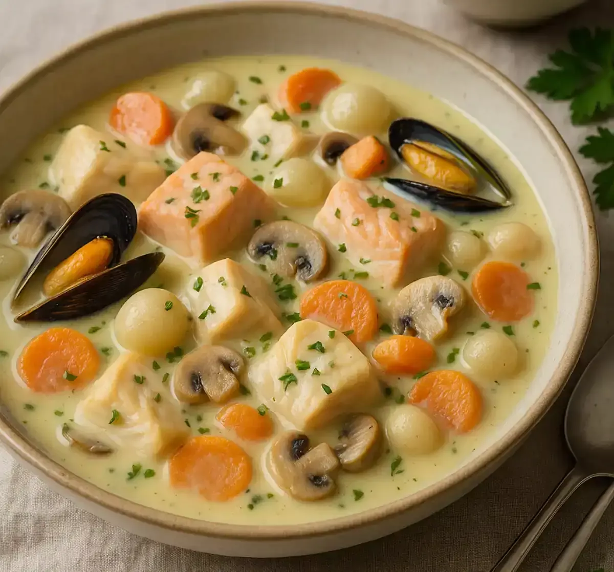 Plat de blanquette de poisson