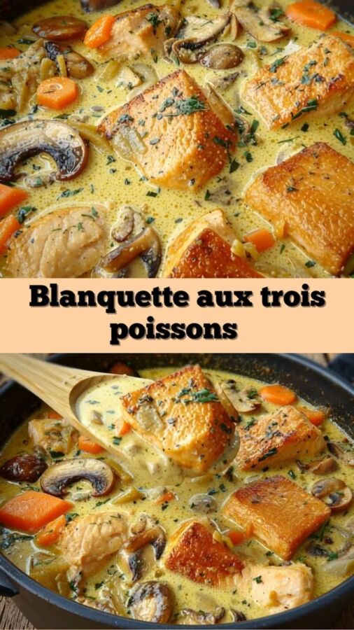 Plat de blanquette de poisson