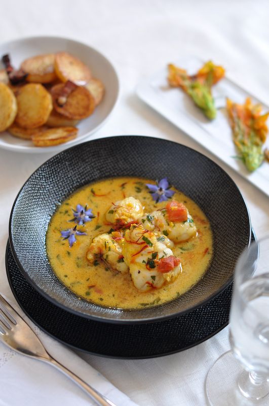 Plat de poisson raffiné