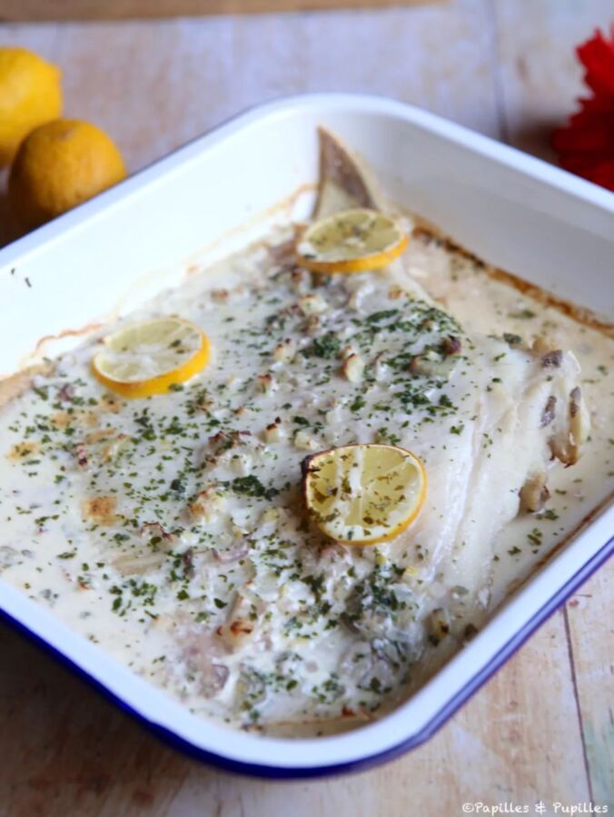 Plat de poisson raffiné