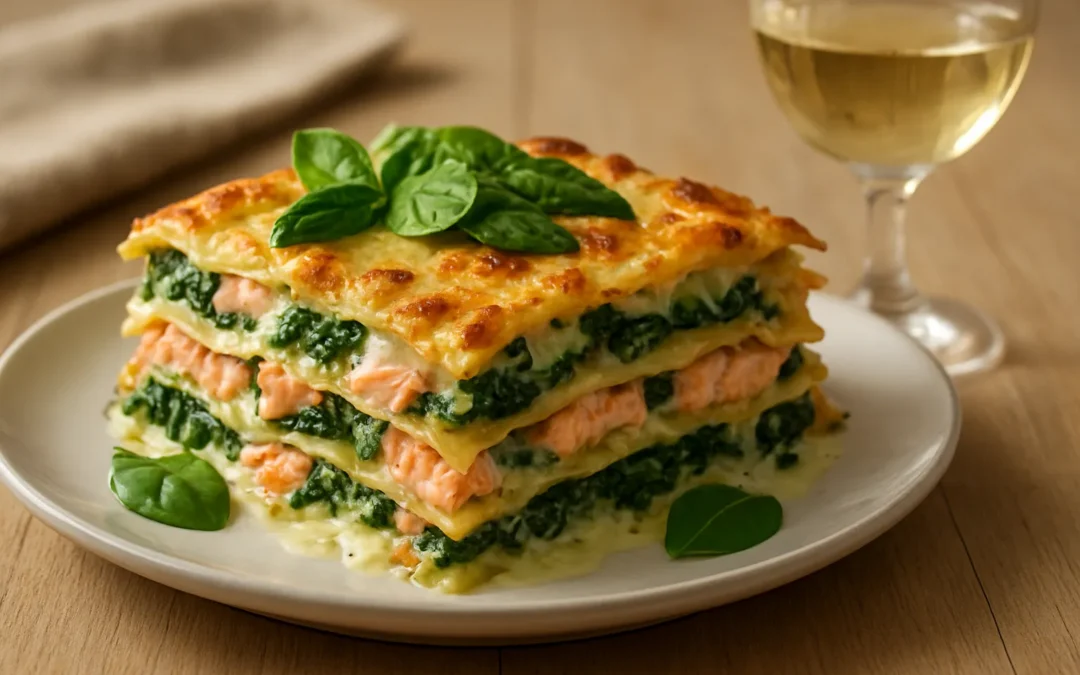 Lasagnes au saumon et aux épinards : la recette fondante maison